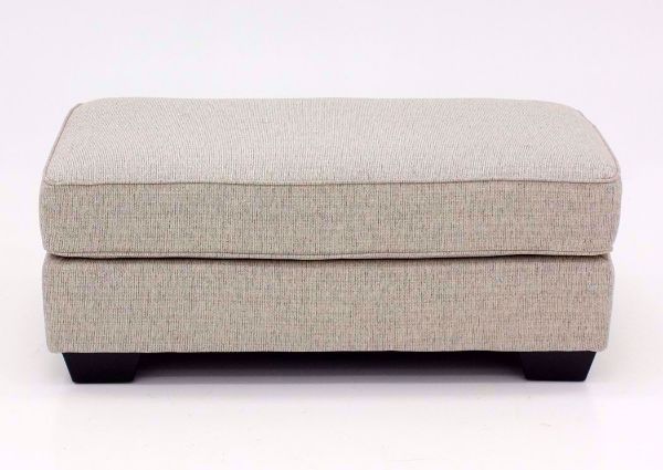 Long Side View of the Off White Marciana Ottoman by Ashley Furniture | Home Furniture Plus Bedding