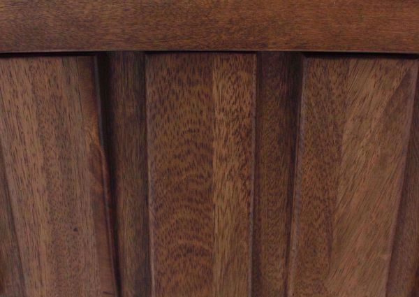 Close Up of Alternating Wedge Blocks on the Side of the Light Brown Rowenbeck End Table by Ashley Furniture | Home Furniture Plus Bedding
