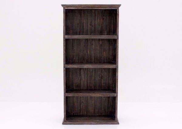 Rustic Barnwood Brown Vintage Bookcase Facing Front | Home Furniture Plus Bedding