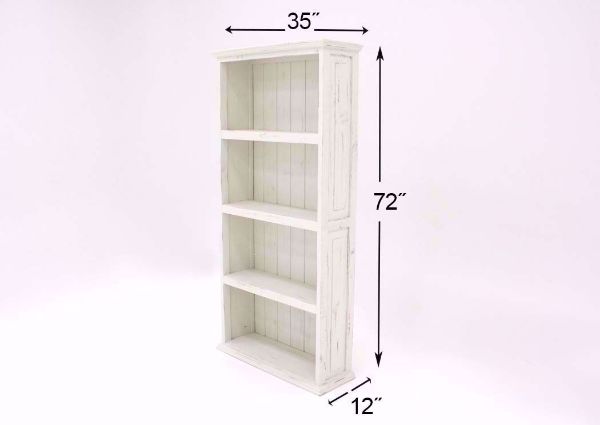 Antique White Vintage Bookcase Dimensions | Home Furniture Plus Mattress