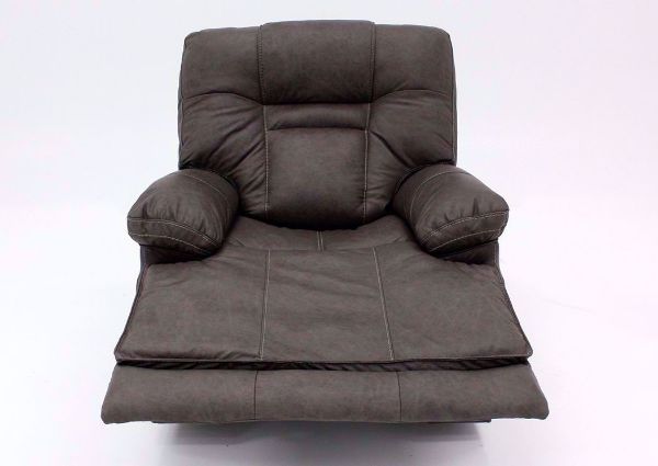 Front Facing Gray Wurstrow Power Recliner by Ashley Furniture with Open Recliner | Home Furniture Plus Bedding