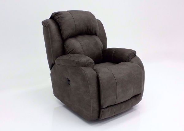 Denali Power Recliner with Steel Gray Microfiber Upholstery by HomeStretch | Home Furniture + Mattress