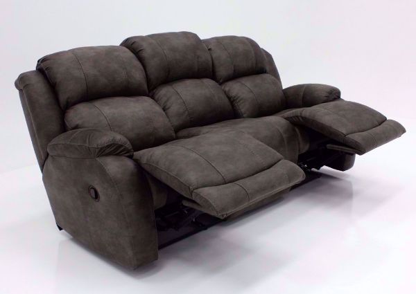 Partially Reclined Dual Recliners on  the Denali Reclining Sofa by HomeStretch | Home Furniture Plus Bedding