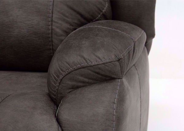 Close Up Detail of the Plush Pillow Arms on the Denali Recliner by HomeStretch | Home Furniture + Mattress