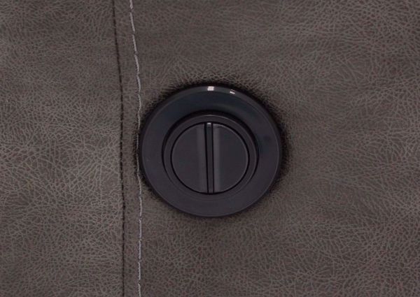 Close Up Detail of the Power Activated Reclining Button on the Denali Power Recliner by HomeStretch | Home Furniture + Mattress