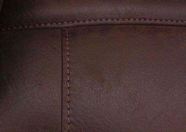 Marshall POWER Rocker Recliner Dark Brown Microfiber Upholstery Detail | Home Furniture Plus Bedding