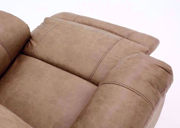 Light Brown Marshall POWER Rocker Recliner Showing the Chaise in an Open Position | Home Furniture Plus Bedding