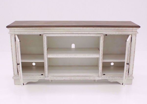 Front Facing Distressed White Realyn TV Stand by Ashley Furniture | Home Furniture Plus Bedding