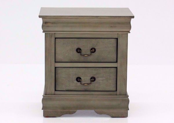 Gray Louis Philippe Nightstand Facing Front | Home Furniture Plus Mattress