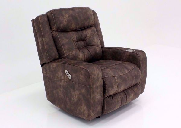 Brown Quantum Power Rocker Recliner at an Angle | Home Furniture Plus Bedding