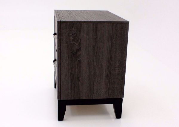 Ackerson Nightstand, Gray, Side View | Home Furniture Plus Mattress