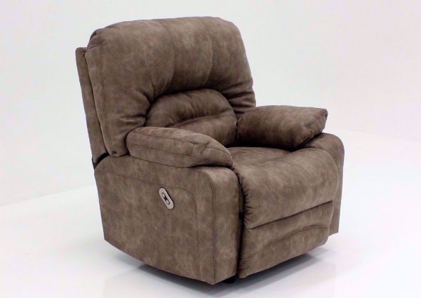 Tan Legacy POWER Rocker Recliner in an Angle Position | Home Furniture Plus Mattress