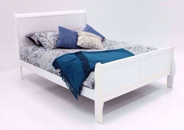Picture of Louis Philippe Full Size Bed - White