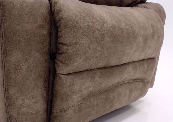 Tan Legacy POWER Rocker Recliner Showing the Chaise Closed | Home Furniture Plus Mattress