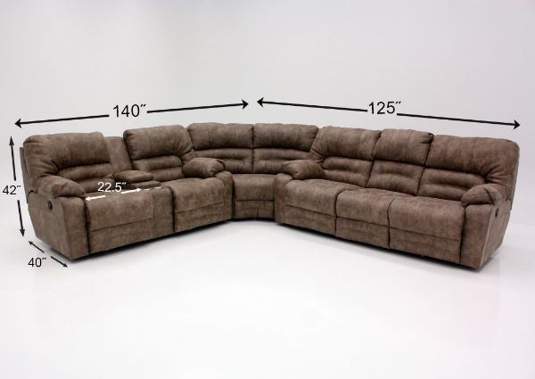 Picture of Legacy Reclining Sectional Sofa - Tan