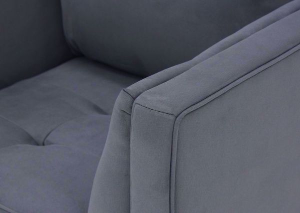 Arm Details on the Steel Gray Filone Chair by Ashley Furniture | Home Furniture Plus Mattress