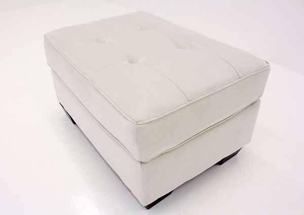Corner View of Cushion Seating Area on the Ivory Filone Ottoman by Ashley Furniture | Home Furniture Plus Mattress