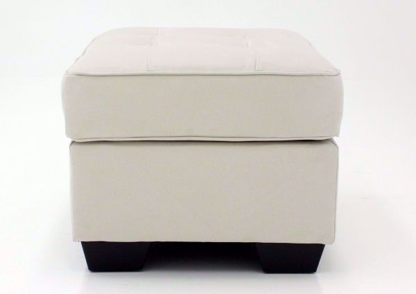 Side View of the Ivory Filone Ottoman by Ashley Furniture | Home Furniture Plus Mattress