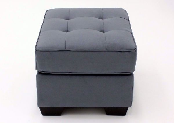 Side View of the Steel Gray Filone Ottoman by Ashley Furniture | Home Furniture Plus Mattress