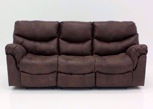 Alzena Reclining Sofa by Ashley Furniture, Brown, Front Facing  | Home Furniture Plus Bedding