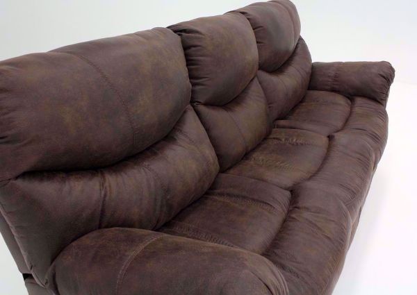 Alzena Reclining Sofa by Ashley Furniture, Brown, Angle, Mood Shot | Home Furniture Plus Bedding