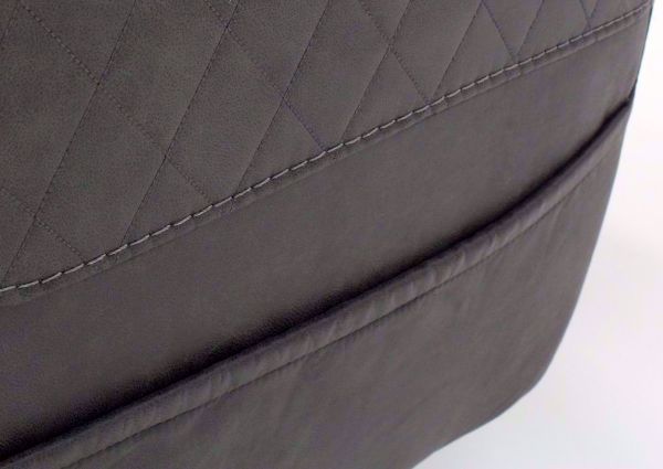 Steel Gray Daytona POWER Recliner Side Pocket Detail | Home Furniture Plus Bedding