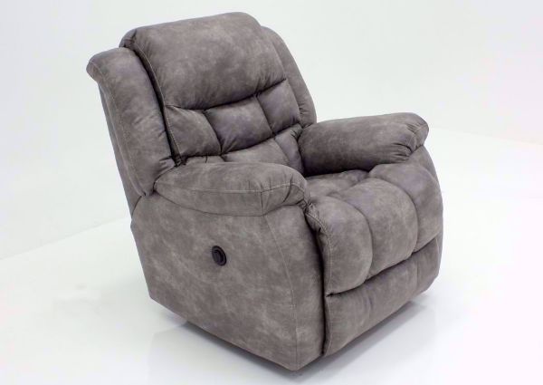 Pewter Wrangler POWER Recliner at an Angle | Home Furniture Plus Bedding