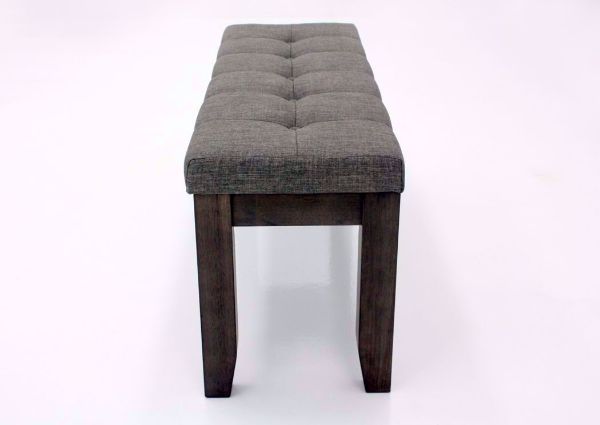 Dark Gray Bardstown Dining Bench Showing the Side View | Home Furniture Plus Mattress