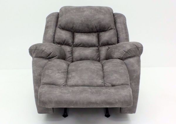 Pewter Wrangler Recliner, Front Facing in a Reclined Position | Home Furniture Plus Bedding