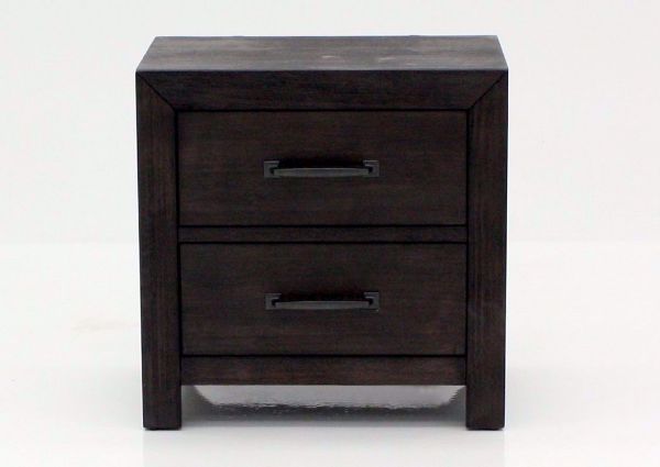 Dark Brown Shelby Nightstand Facing Front | Home Furniture Plus Mattress