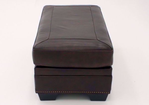 Walnut Brown Roleson Ottoman by Ashley, Side View | Home Furniture Plus Bedding