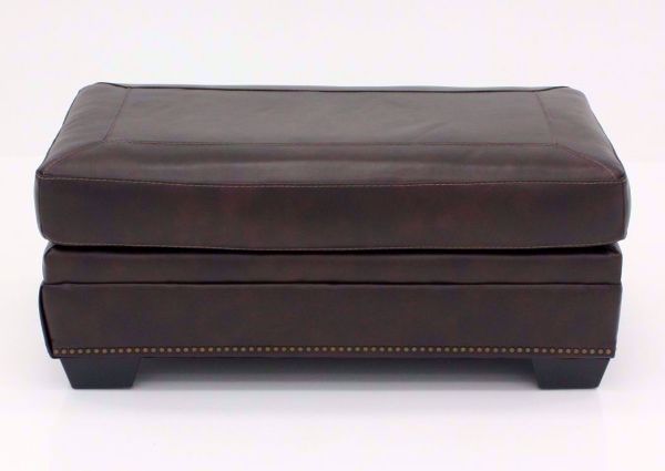 Walnut Brown Roleson Ottoman by Ashley, Front Facing | Home Furniture Plus Bedding