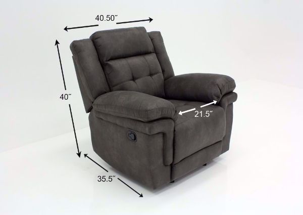 Gray Anastasia Glider Recliner Dimensions | Home Furniture Plus Bedding