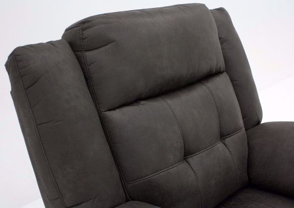 Gray Anastasia Glider Recliner Seat Back Detail | Home Furniture Plus Bedding