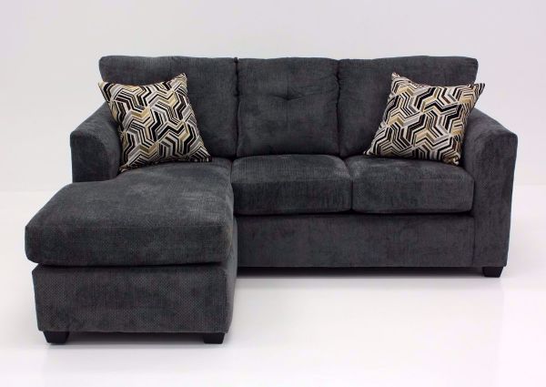 Kelly Sofa Chaise, Gray, Front Facing | Home Furniture Plus Bedding