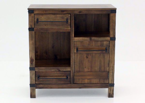 Rustic Brown Roybeck Accent Cabinet Facing Front | Home Furniture Plus Bedding