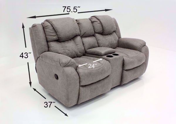 Soft Brown Daytona Reclining Loveseat Dimensions | Home Furniture Plus Bedding