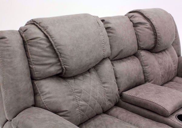 Soft Brown Daytona Reclining Loveseat Seat Back View | Home Furniture Plus Bedding