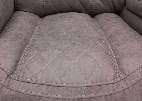 Soft Brown Daytona Reclining Loveseat Contour Seat Detail | Home Furniture Plus Bedding