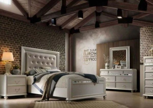 Picture of Regency Queen Size Bedroom Set - Silver