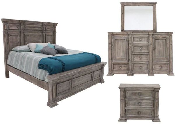 Picture of Maverick Queen Size Bedroom Set - Gray