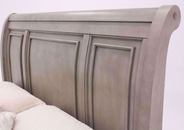 Light Gray Lettner Queen Size Sleigh Bed by Ashley Furniture Showing the  Sleigh Style Headboard | Home Furniture Plus Bedding
