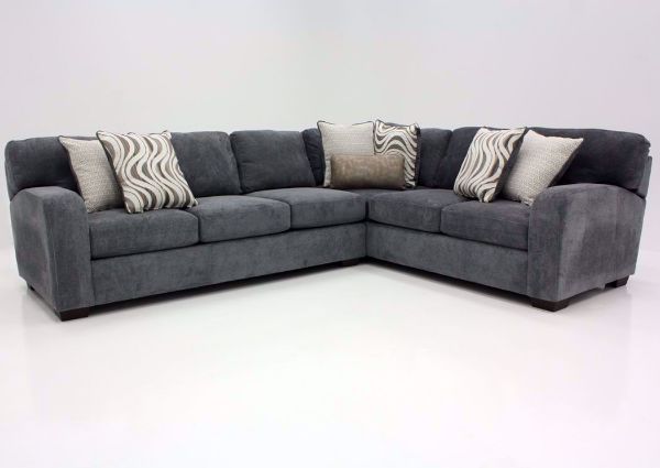 Gray Chandler Sectional Sofa, Front Facing | Home Furniture Plus Bedding