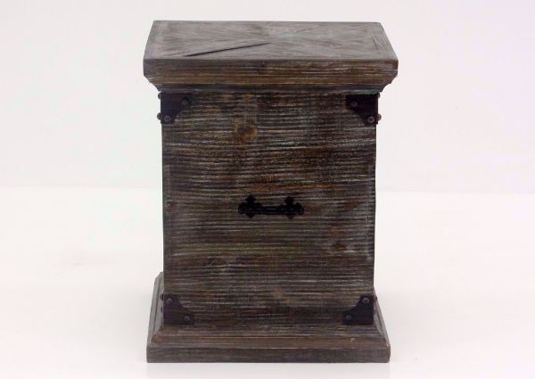 Barnwood Brown Carson Storage End Table, Front Facing | Home Furniture Plus Bedding