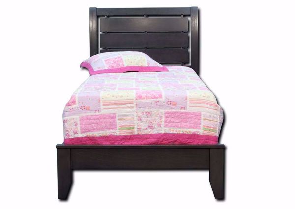 Gray Marshall Twin Bed Facing Front | Home Furniture Plus Bedding