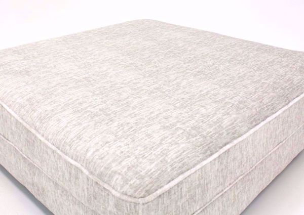 Off White Rawcliffe Accent Ottoman by Ashley Furniture Showing the Top View of the Ottoman | Home Furniture Plus Mattress