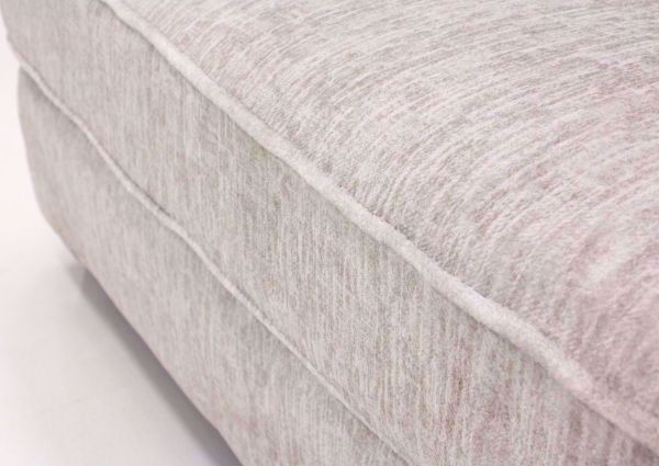 Off White Rawcliffe Accent Ottoman by Ashley Furniture Showing the Welt Trim Detail | Home Furniture Plus Mattress