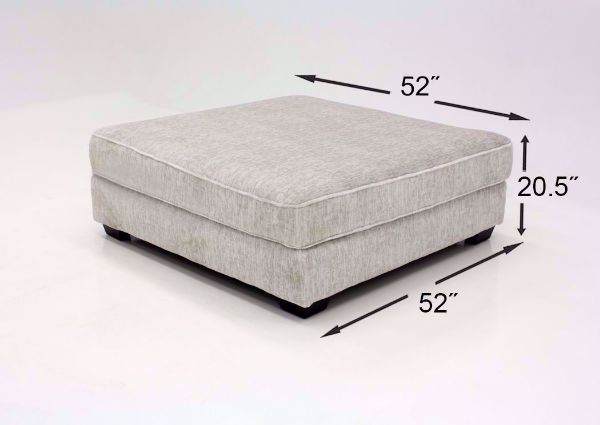 Off White Rawcliffe Accent Ottoman by Ashley Furniture Dimensions | Home Furniture Plus Mattress