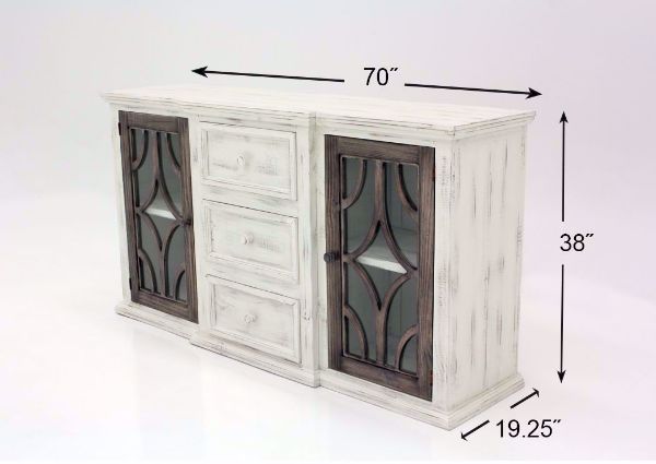 White and Brown Westgate Accent Cabinet Dimensions | Home Furniture Plus Bedding