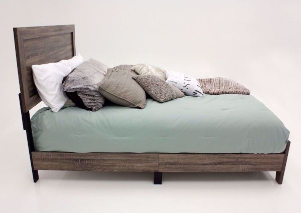Gray Millie Queen Bed Side View | Home Furniture Plus Mattress